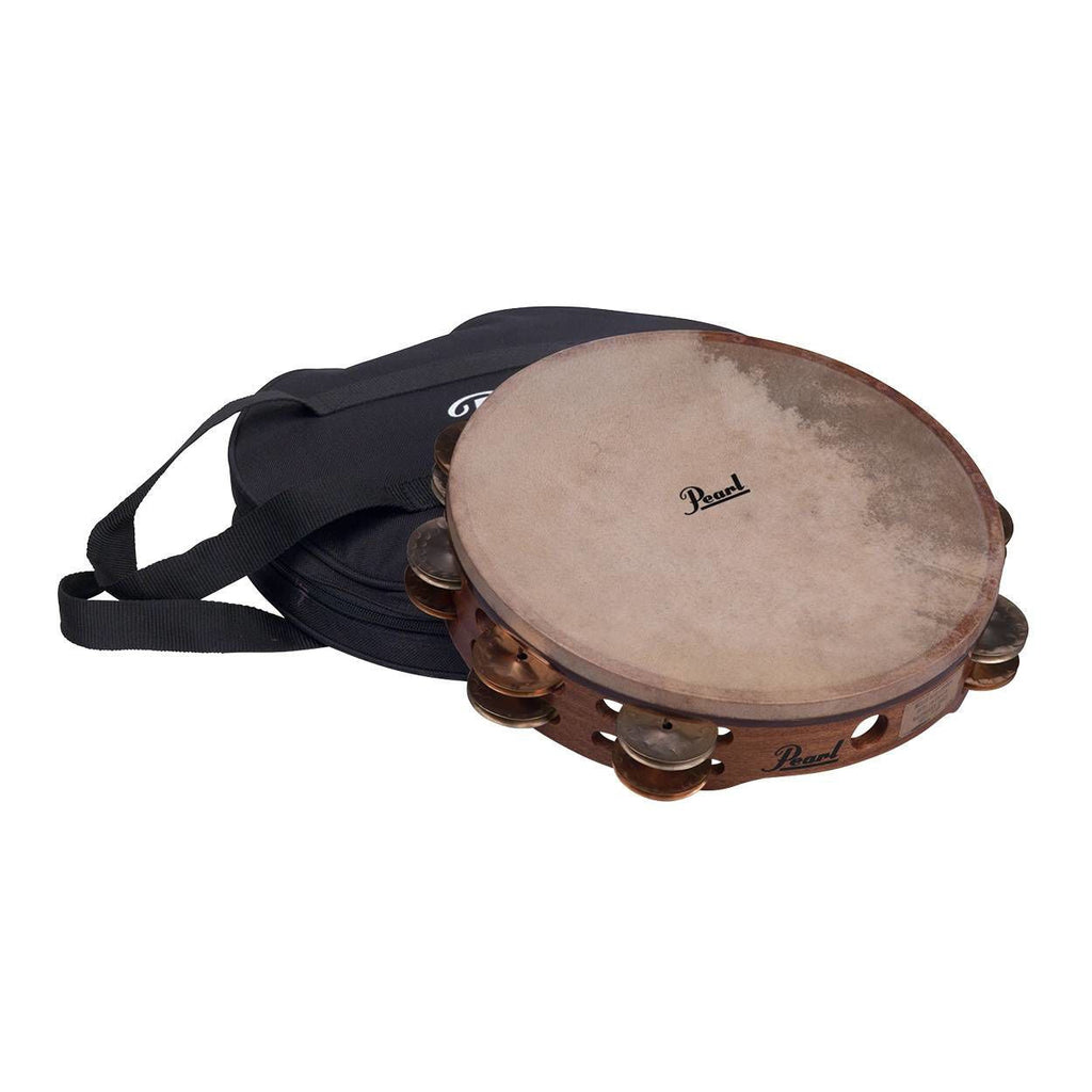 Pearl Tambourine Concert German Silver & Copper Jingles With Bag