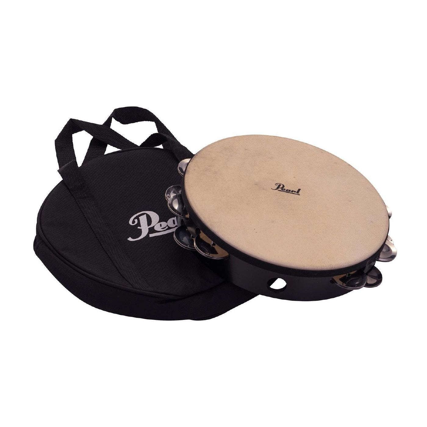 Pearl Tambourine Elite Concert Headed Tambourine (Double Row - Headed) With Case