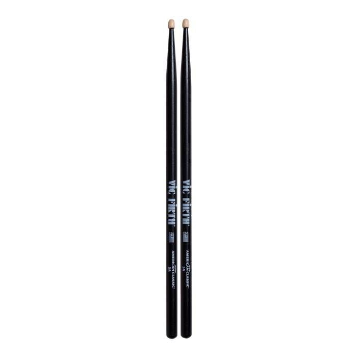 Vic Firth American Classic¬Æ 5A Wood Tip Drumsticks Black Finish