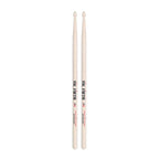 Vic Firth American Classic 5B PureGrit Wood Tip Drumsticks -- No Finish, Abrasive Wood Texture