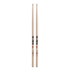 Vic Firth American Jazz 4 wood tip drumsticks with natural wood finish, designed for jazz drumming and versatile percussion play.