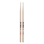 Vic Firth American Jazz 6 wood tip drumsticks, showing their natural finish and size, designed for jazz drumming.