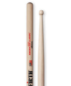 Vic Firth American Classic ESTICK wood tip drumsticks for versatile drumming, showcasing a pair of lightweight sticks with natural wood finish.