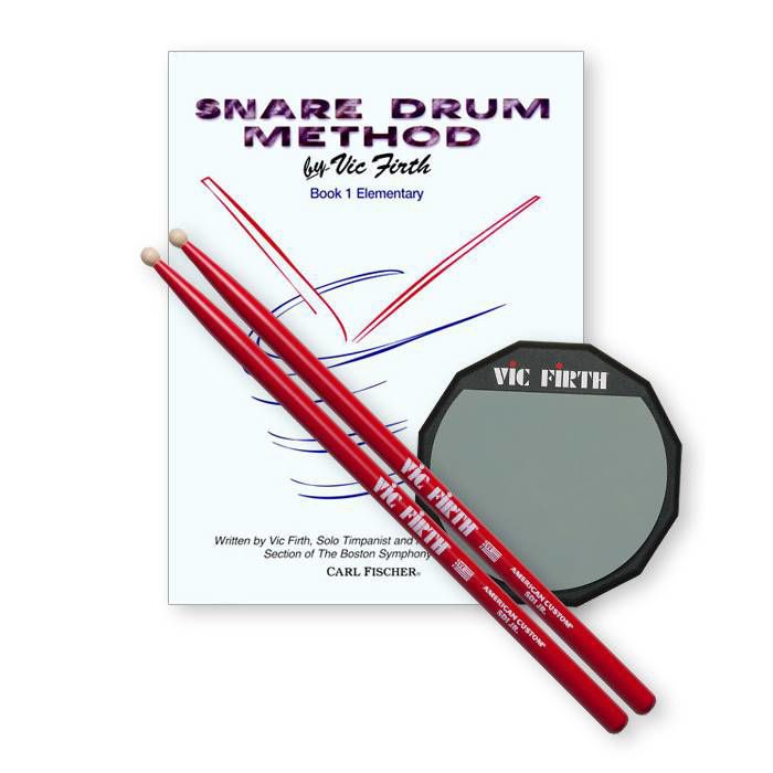 Vic Firth Launch Pad Kit (includes practice pad, SD1JR, method book)