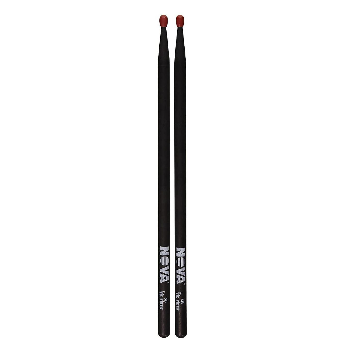 Vic Firth 5BN in Black with NOVA imprint - Nylon Tip Drumsticks