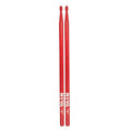 Vic Firth 5B in Red with NOVA imprint - Wood Tip Drumsticks