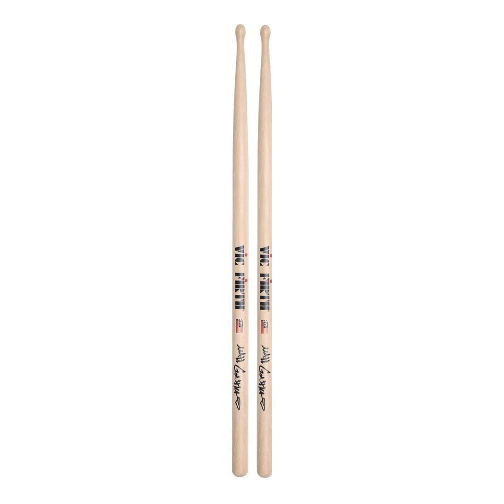 Vic Firth Matt Garstka signature drumsticks, featuring wood construction and ergonomic grip, designed for professional drummers.