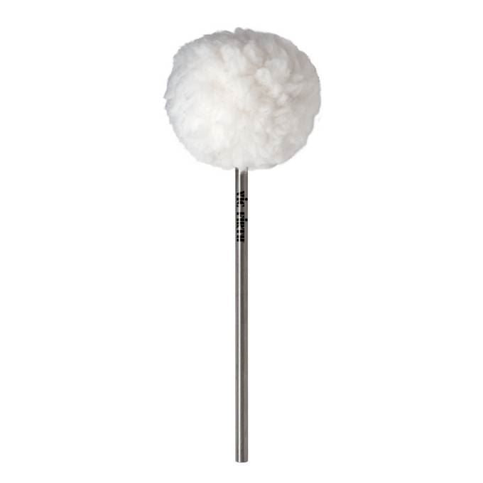 Vic Firth VICKICK bass drum beater with medium felt core and fleece-covered oval head, designed for bass drum pedals and percussion.
