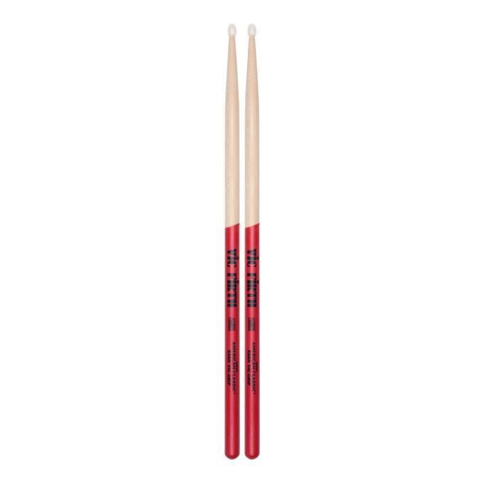 Vic Firth American Classic Extreme 5AN drumsticks with Vic Grip nylon tips, designed for drummers and percussionists.