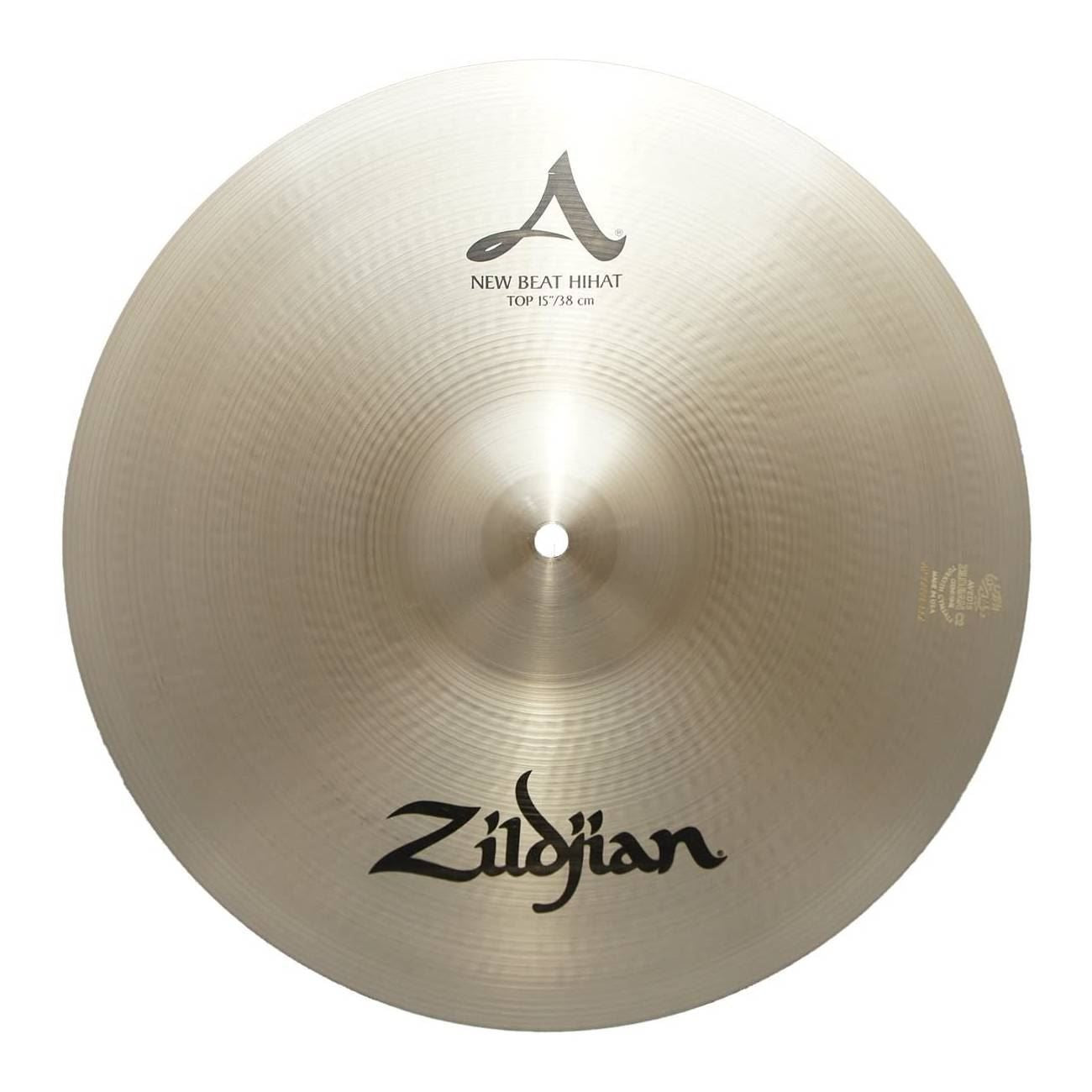 Zildjian A 15 inch New Beat Hi-Hat Cymbal (Top)