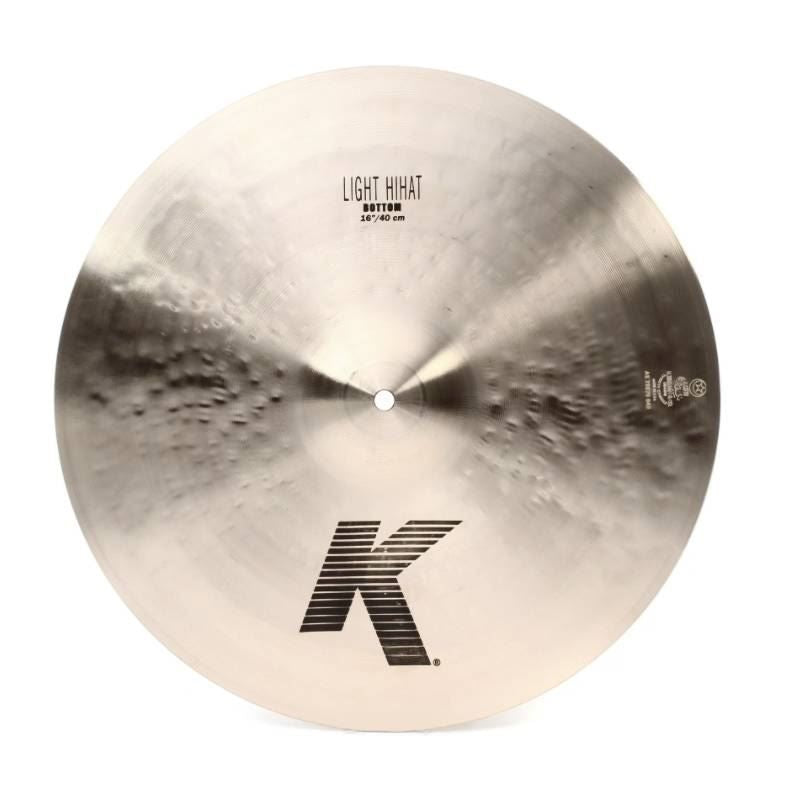 Zildjian K 16 inch Light Hi-Hat Cymbal (Bottom)
