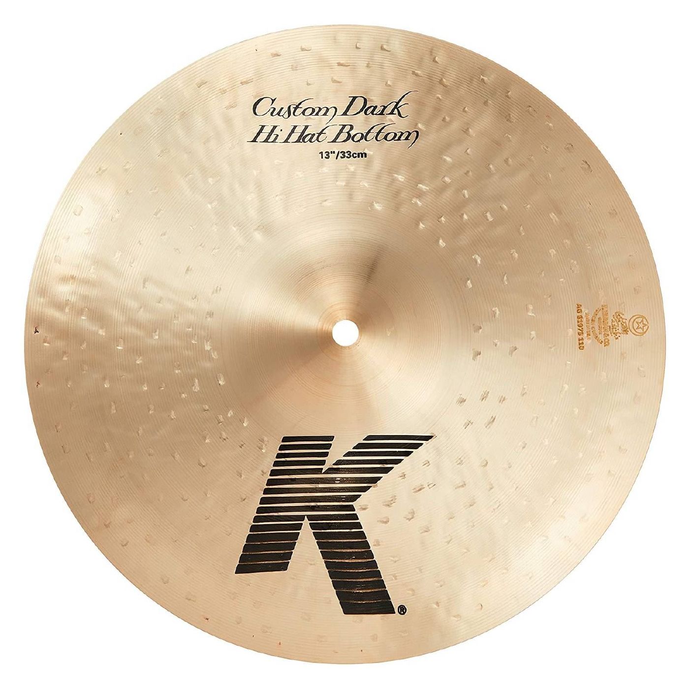 Zildjian K Custom 13 inch Dark Hi-Hat Cymbal (Bottom)