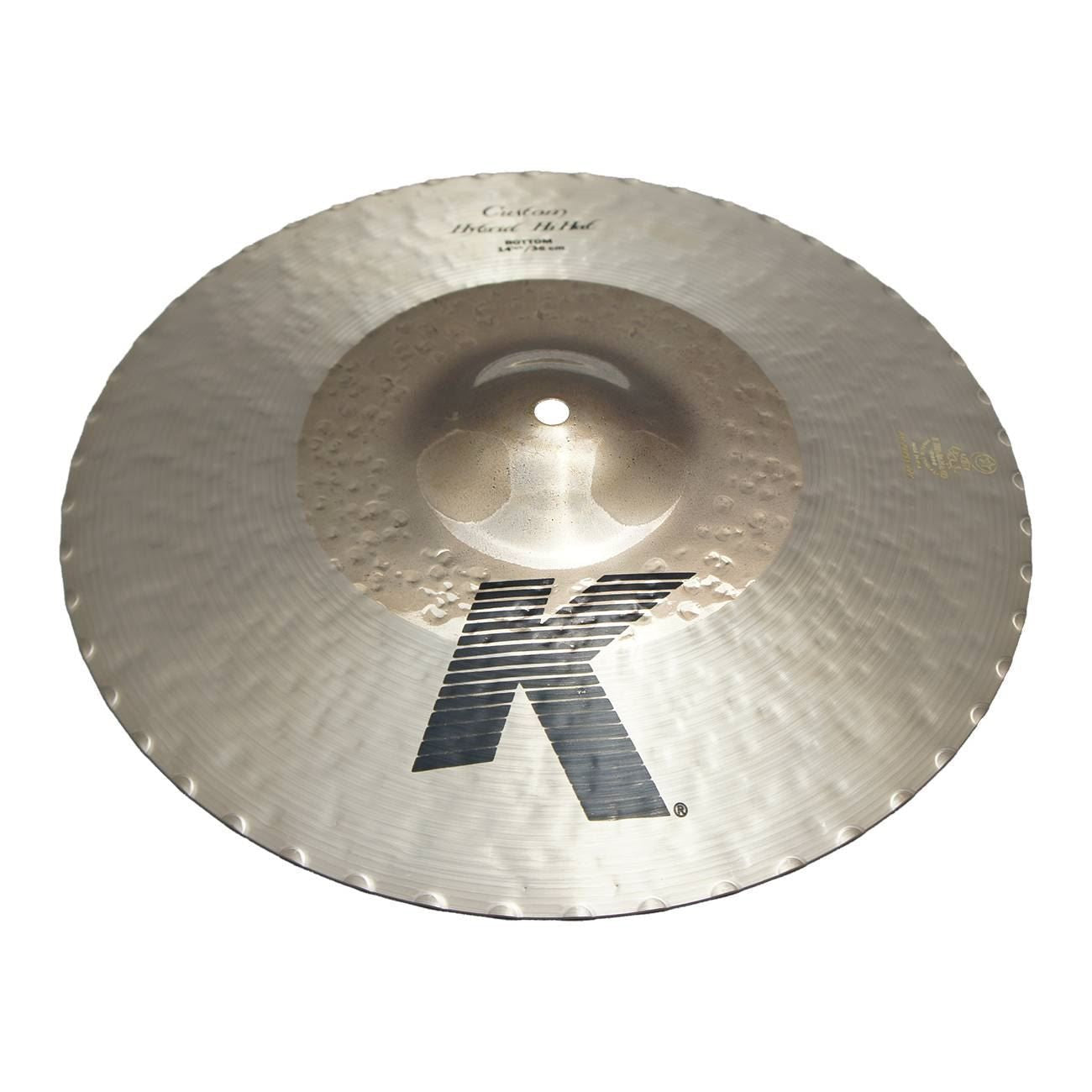 Zildjian K Custom 14 1/4 inch Hybrid Hi-Hat Cymbal (Bottom)