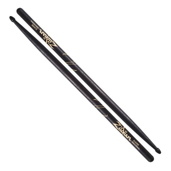 Zildjian Hickory 5A Acorn Tip Black Drumsticks