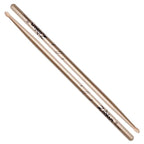Zildjian 5A Chrome Gold drumsticks with a sleek metallic finish, designed for drummers and percussionists.