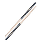 Zildjian Hickory 5B DIP drumsticks with black tips, suitable for drumming and percussion playing.