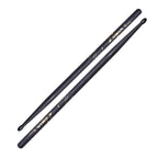 Zildjian Hickory 5B nylon black drumsticks, standard size, with black nylon tips, ideal for drumming and percussion playing.