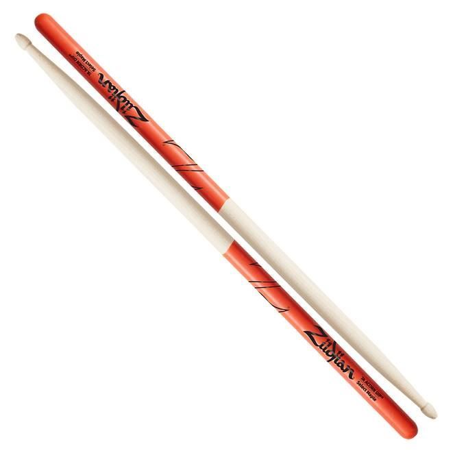 Zildjian Maple 7A Acorn Tip Orange DIP Drumsticks