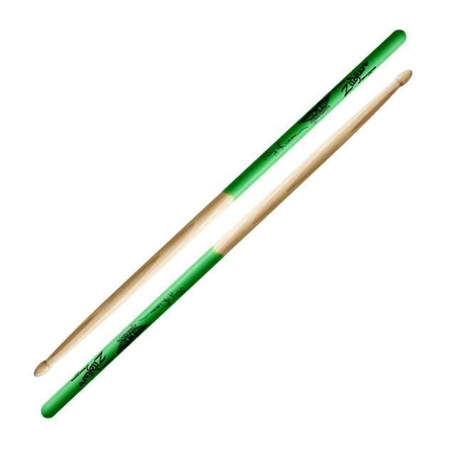 Zildjian Artist Series Joey Kramer drumsticks, wooden sticks with branded logos, designed for drummers and percussionists.