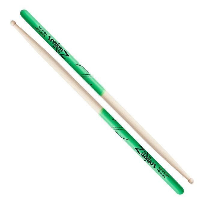 Zildjian Maple Super 7A Green DIP Drumsticks
