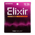 Elixir 11077 12-56 Light/Medium Nanoweb Acoustic Guitar Strings