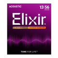 Elixir 11102 13-56 Medium Nanoweb Acoustic Guitar Strings