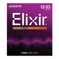 Elixir 11182 Nanoweb 80/20 HD Lite 13-53 Strings Acoustic Guitar Strings