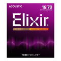 Elixir 16-70 8-String Baritone Set 80/20 Bronze