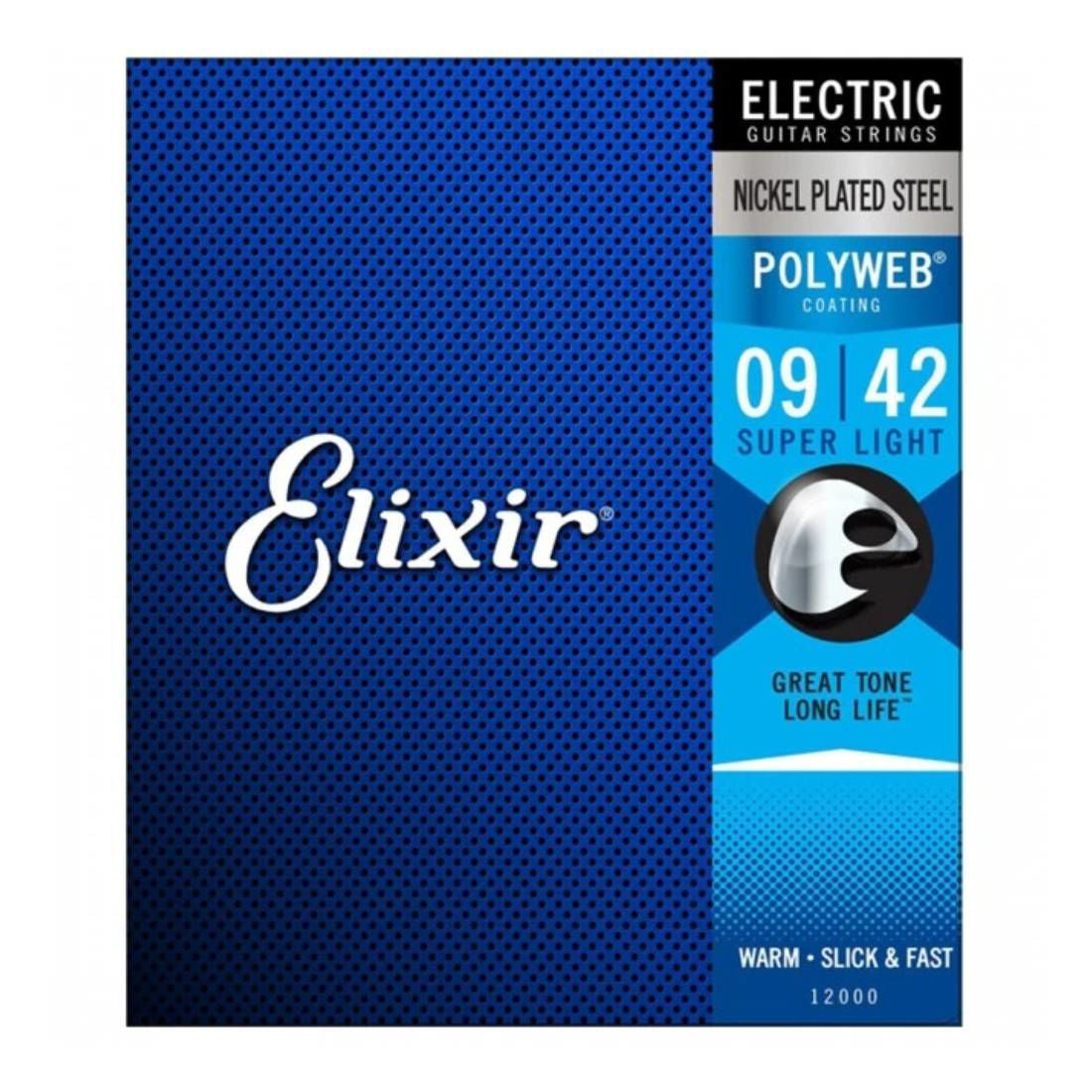 Elixir 12000 Electric Guitar Strings POLYWEB Super Light 9-42