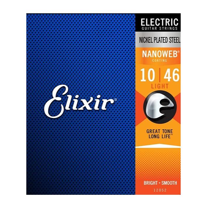 Elixir 12052 Nanoweb Light 10-46 Electric Guitar Strings