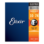 Elixir 12062  Nanoweb 8-String Electric Guitar Strings Light 10-74