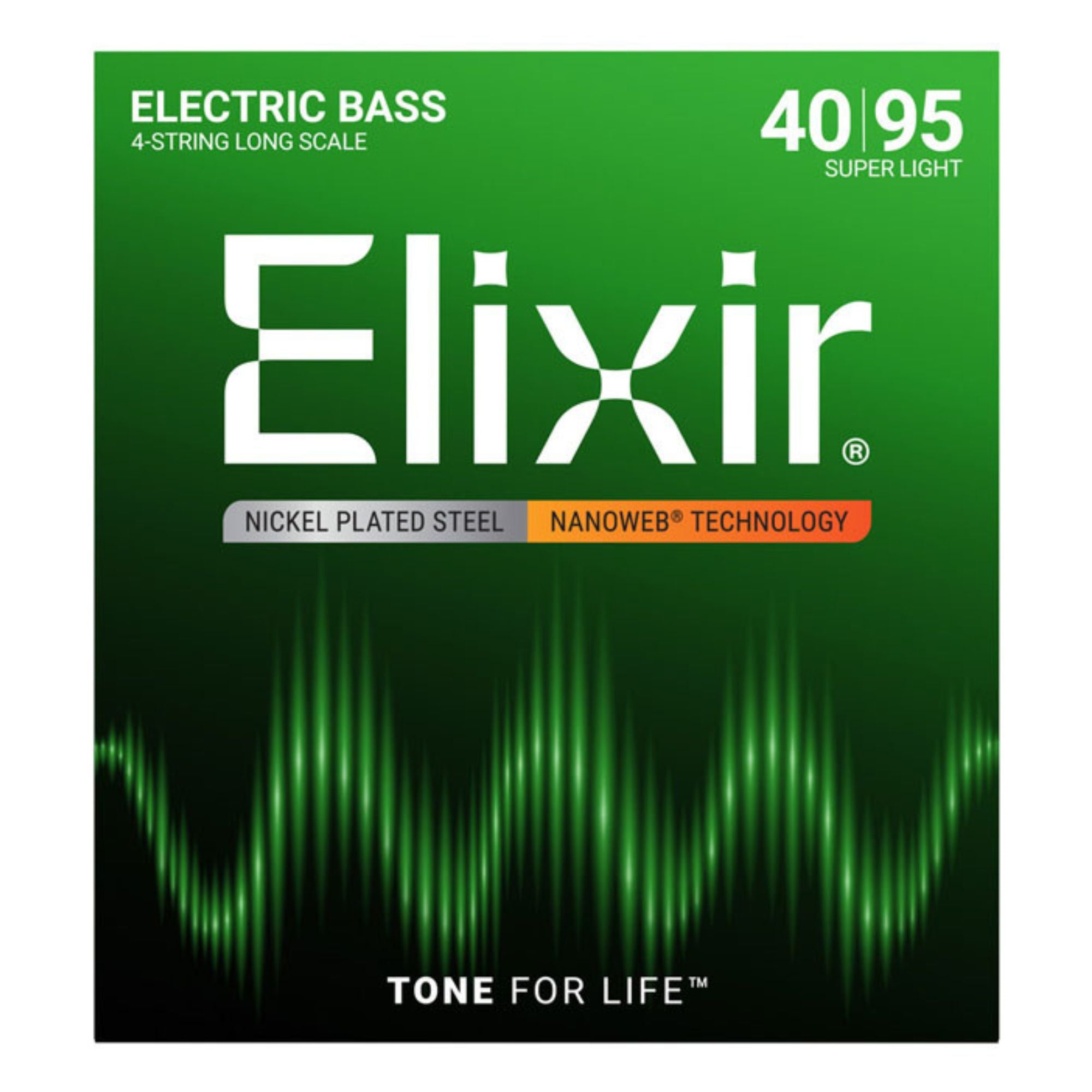 Elixir 14002 Nanoweb Bass Strings Super Light Long Scale 40-95