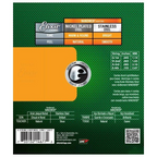 Elixir 14677 stainless steel bass guitar strings with NANOWEB coating, 45-105 gauge, shown on a guitar.