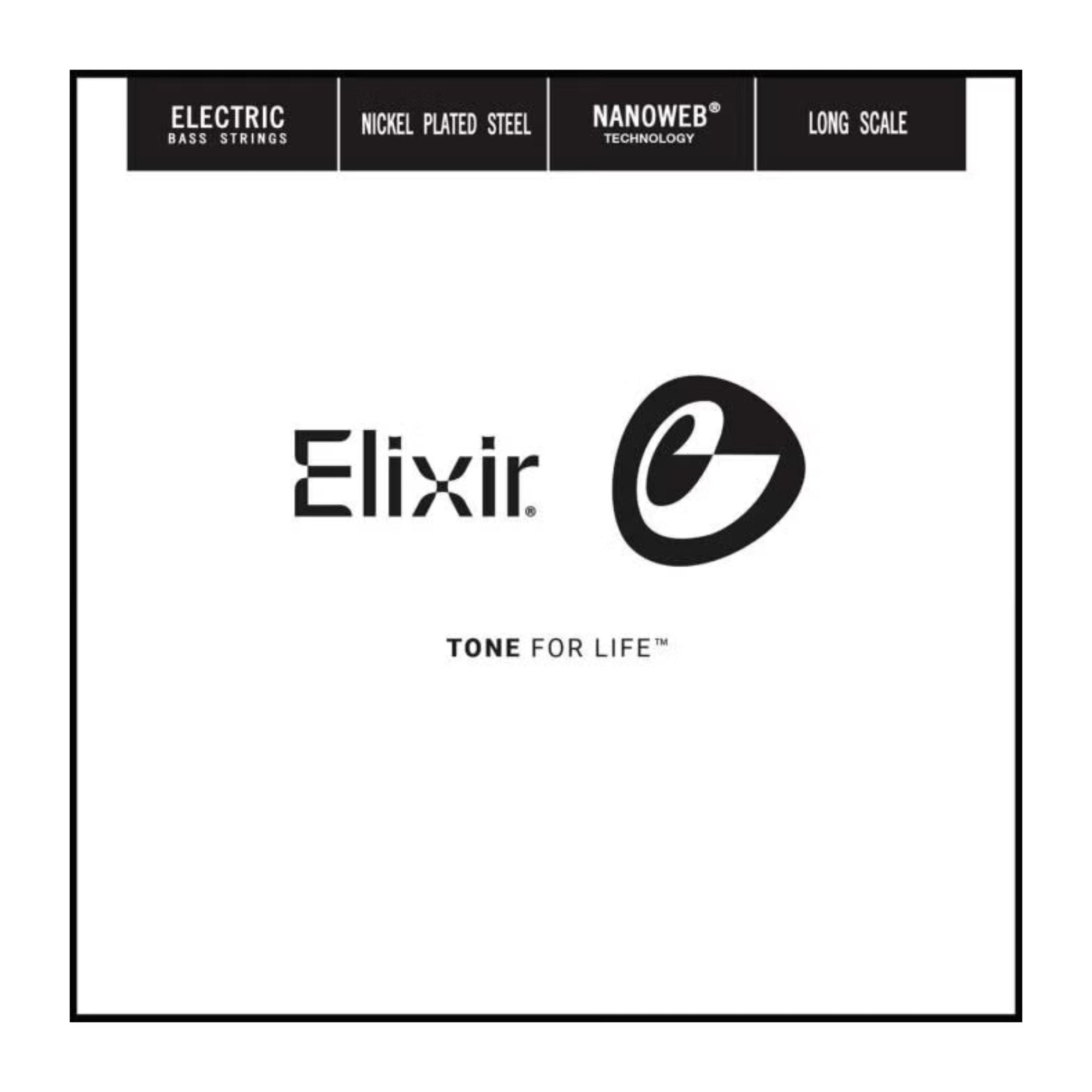 Elixir 15431 Nanoweb Single Bass String .130 Extra Long