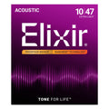 Elixir 16002 Nanoweb Phosphor Bronze Extra Light 10-47 Ac. Guitar Strings