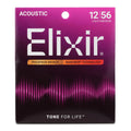 Elixir 16077 Nanoweb Phosphor Bronze Light-Med 12-56 Ac. Guitar Strings