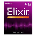 Elixir 16102 Nanoweb Phosphor Bronze Medium 13-56 Ac. Guitar Strings