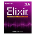 Elixir 16152 Nanoweb Phosphor Bronze 12-Str Light 10-47 Ac. Guitar Strings