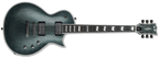 ESP E-II Eclipse electric guitar with granite sparkle finish, featuring a sleek body, dual humbucker pickups, and modern design.