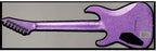 ESP E-II Horizon NT-7B Hipshot electric guitar with purple sparkle finish, featuring sleek body and modern hardware.