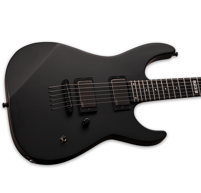 ESP E-II Jeff Ling Signature Electric Guitar - Black Satin
