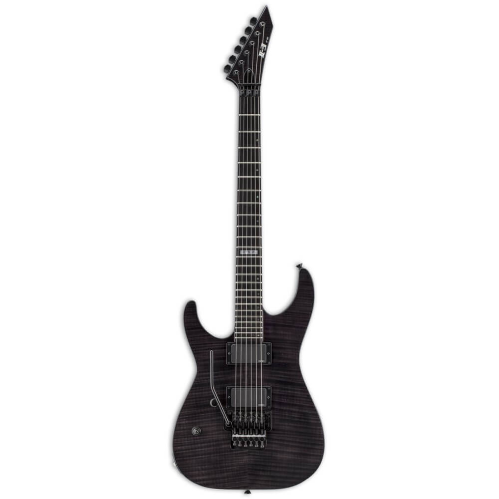 ESP E-II M-II LH Electric Guitar Left-Handed FM See Thru Black FR EMG