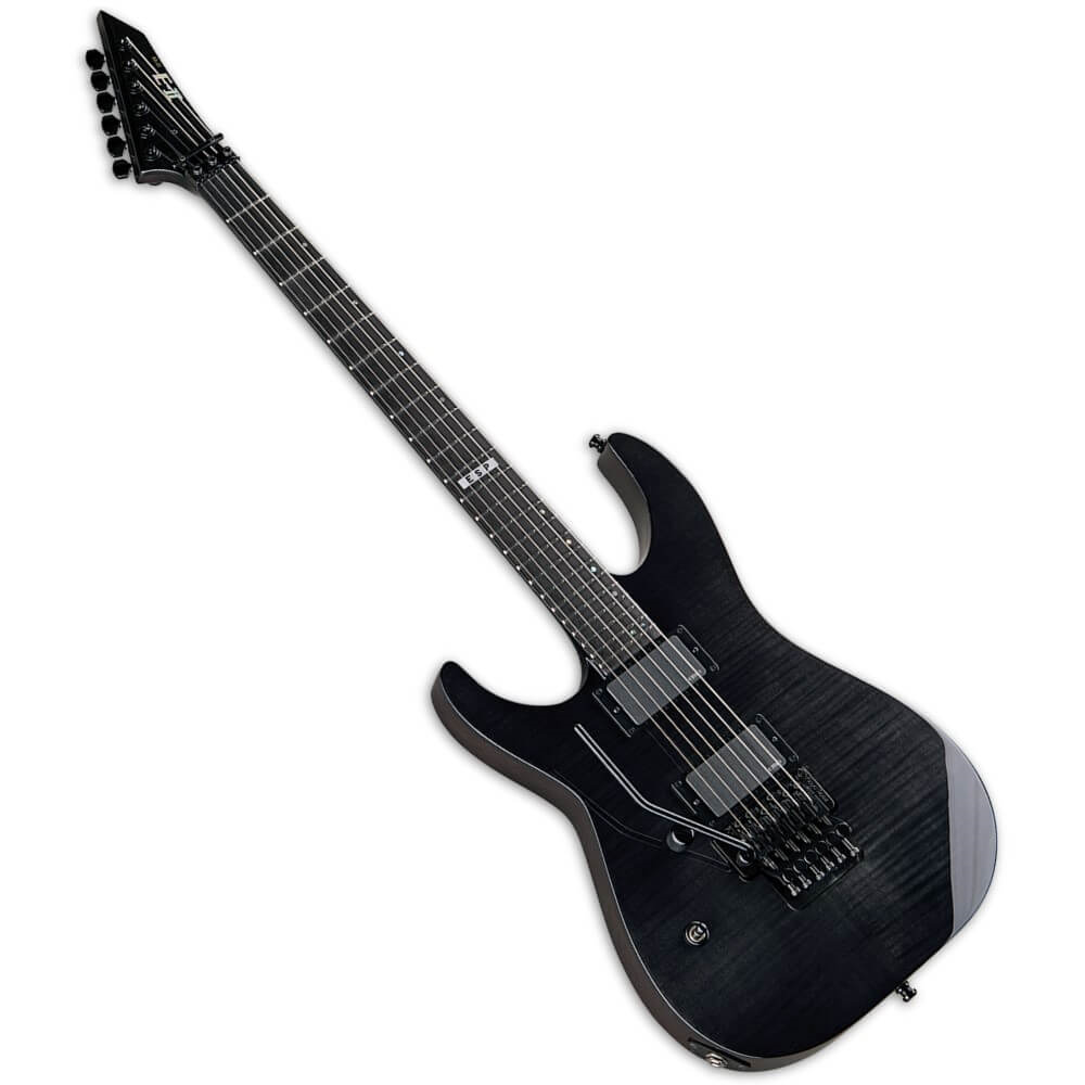 ESP E-II M-II LH Electric Guitar Left-Handed FM See Thru Black FR EMG