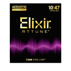 Elixir 21002 Attune Phosphor Bronze Acoustic Guitar Strings Extra Light 10-