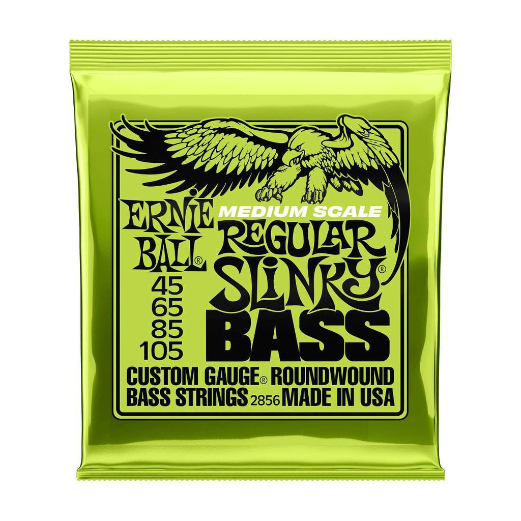 Ernie Ball 2856 45-105 4 String Regular Slinky Medium Scale Bass Guitar Strings