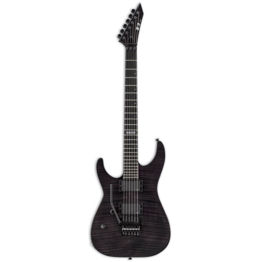 ESP E-II M-II LH Electric Guitar Left-Handed FM See Thru Black FR EMG