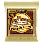 Ernie Ball Earthwood Custom Light 80/20 Bronze Acoustic Guitar Strings 3-Pack 11.5-54
