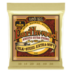 Ernie Ball Earthwood Silk and Soft Extra Soft Acoustic Guitar Strings 3-Pack 10-50