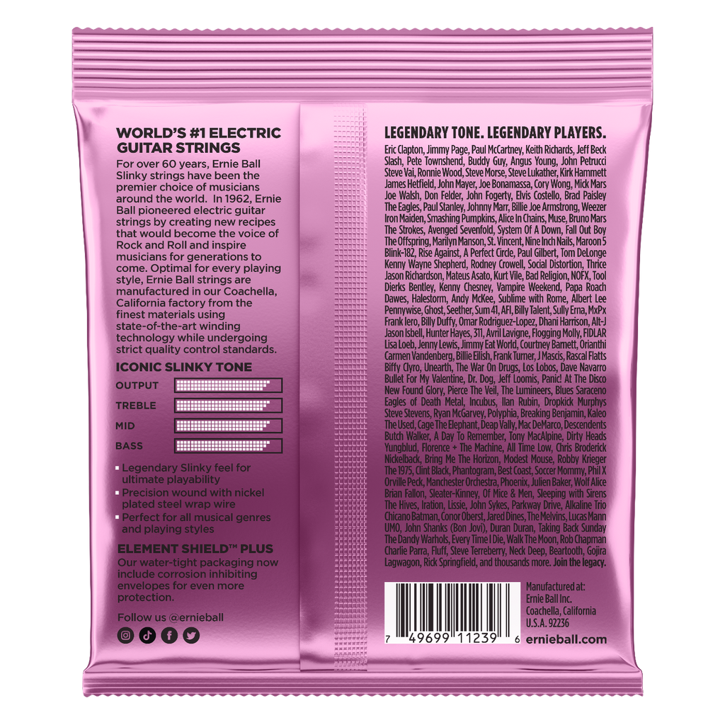 Ernie Ball Mega Slinky Nickel Wound Electric Guitar Strings 3-Pack 10.5-48