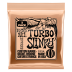 Ernie Ball Turbo Slinky Nickel Wound Electric Guitar Strings 3-Pack 9.5/46